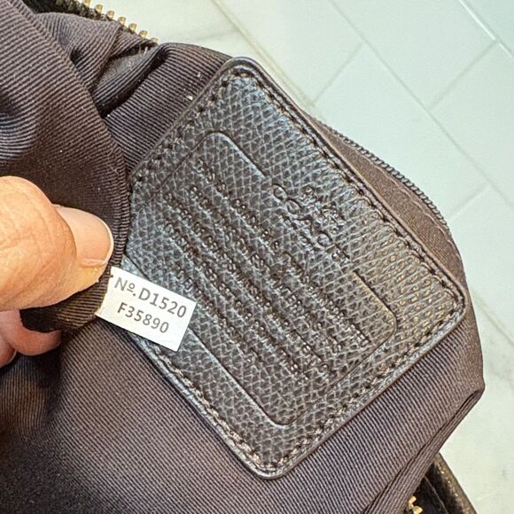 Coach Bag Purse Handbag Leather Morgan Ocelot Leopard Print Convertible Satchel - Picture 16 of 17